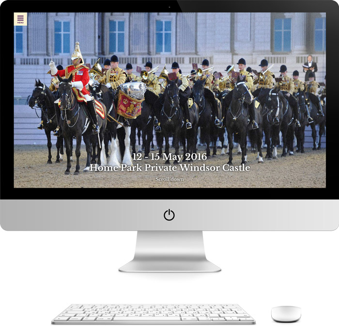 The Queen's 90th Birthday Celebration web design