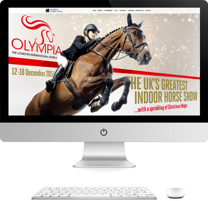 Olympia Horse Show web design